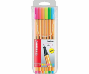 Stabilo Fineliner Point 88 neon 6 barev pouzdro (234847)