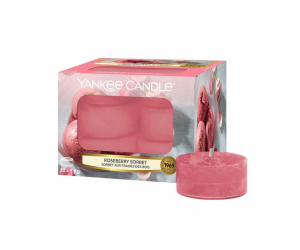 Svíčky čajové Yankee Candle, Růžový sorbet, 12 ks