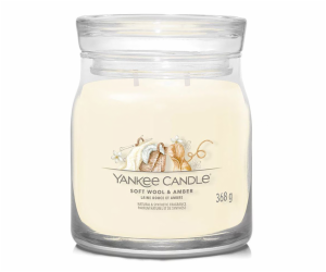 Svíčka ve skleněné dóze Yankee Candle, Jemná vlna a ambra...