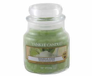 Svíčka ve skleněné dóze Yankee Candle, Vanilka s limetkou...