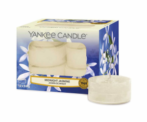 Svíčky čajové Yankee Candle, Půlnoční jasmín, 12 ks