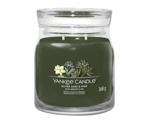 Svíčka ve skleněné dóze Yankee Candle, Stříbrná šalvěj a ...