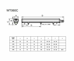 Svítidlo PHILIPS LEDINAIRE Waterproof WT060C LED56S/840 P...