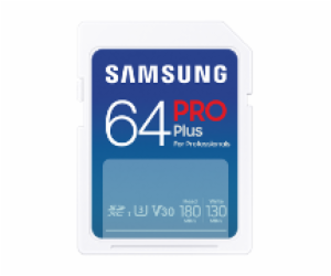 Samsung paměťová karta 64GB PRO PLUS SDXC CL10 U3 V30 (č/...