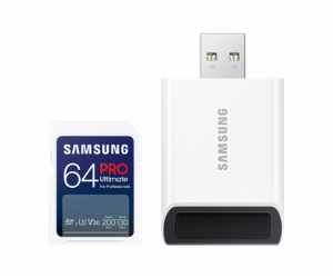 Samsung SDXC PRO ULTIMATE/SDXC/64GB/USB 2.0/Class 10/+ Ad...