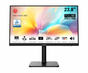 MSI Modern/MD2412P/23,8"/IPS/FHD/100Hz/1ms/Black/3R