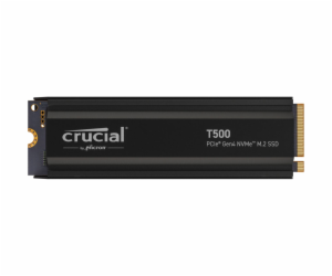 Crucial T500 with heatsink   2TB PCIe Gen4 NVMe M.2 SSD