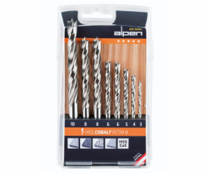 Alpen HSS-Co5 PCTM 8-pcs Profi Wood