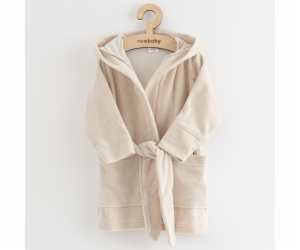 Dětský froté župan New Baby Comfortably beige Vel.92/98