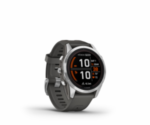 Garmin fenix7S Pro – Solar Edition, Silver / Black Band