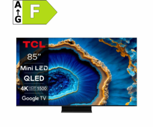 TCL 85C805 TV SMART Google TV QLED/215cm/4K UHD/4000 PPI/...