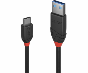  Kabel USB 3.2 Gen 2 Black Line, USB-A samec > USB-C samec