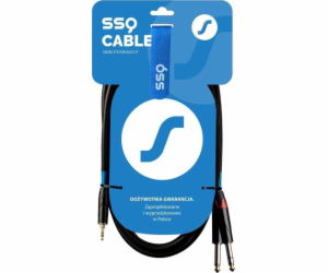 Kabel SSQ SSQ MIJM3 - 3,5 mm stereo jack - 2x 6,3 mm mono...