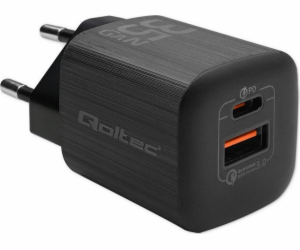 Nabíječka Qoltec 35W GaN ULTRA síťová nabíječka | 5-20V |...