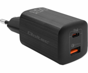 Qoltec nabíječka 65W GaN ULTRA síťová nabíječka | 5-20V |...