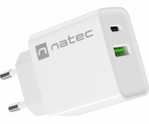  Ribera nástěnná nabíječka 1x USB-A + 1x USB-C 20W Bílá