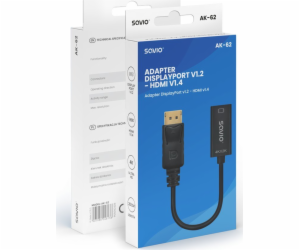  DisplayPort (M) v1.2 – adaptér HDMI (F) v1.4, 4K, AK-62