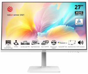 MSI Modern/MD272QXPW/27"/IPS/QHD/100Hz/1ms/White/3R