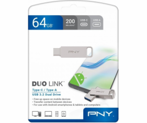 Pendrive 64GB USB 3.2 Duo-Link P-FDI64GDULINKTYC-GE