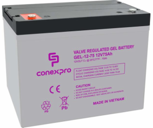 Baterie Conexpro GEL-12-75 GEL, 12V/75Ah, T14-M6, Deep Cy...