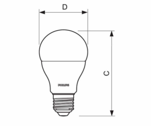 LED žárovka Philips E27 12,5W/100W A60 4000K    P169098