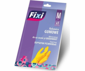 Gumové rukavice FIXI, velikost M, 1 pár, žluté