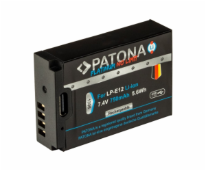 PATONA baterie pro foto Canon LP-E12 750mAh Li-Ion Platin...