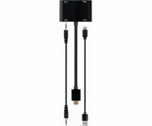 Adaptér rozhraní Gembird A-HDMIM-HDMIFVGAF-01 HDMI VGA