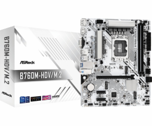 ASRock B760M-HDV/M.2 WHITE, základní deska