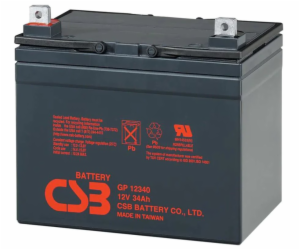 CSB Pb záložní akumulátor CSB GP12340, 12V, 34Ah