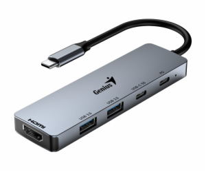 GENIUS hub UH-500/ USB-C na HDMI/ 2x USB3.0/ USB-C/ 100W ...