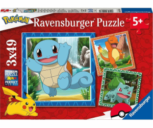 Dětské puzzle Charmander, Bulbasaur a Squirtle