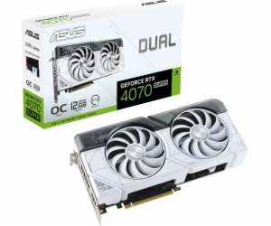 ASUS GeForce RTX 4070 SUPER DUAL OC WHITE, grafická karta