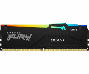 DDR5 Fury Beast RGB paměť 128GB (4*32GB)/5600 CL40 černá