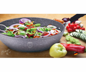 Wok s mramorovým povrchem 28 cm Gray Stone Touch Line BH-...