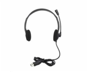 MANHATTAN Sluchátka s mikrofonem Stereo USB Headset, bulk