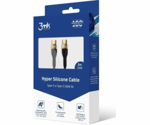 3mk datový kabel - Hyper Silicone Cable C to C 2m 100W, č...