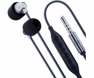 3mk sluchátka - Wired Earphones Jack 3,5 mm, černá