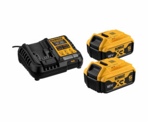  Sada startovacích baterií DEWALT DCB1104P2, 18V, nabíječka