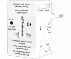 Lexton AC adaptér univerzální Všechny země, s ochranou. -...