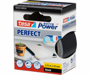 Tesa Cloth Tape 2,75m x 38mm extra Power black Perfekt 56341