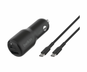 Belkin BOOST Charge 42W Dual Car Charger PD/PPS Tech. CCB...