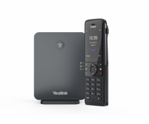 Yealink W78P, IP DECT báze+ručka, PoE, 2,4" bar.disp., až...