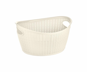 Koš Knit M-1167, 3,3 l, plast, krém