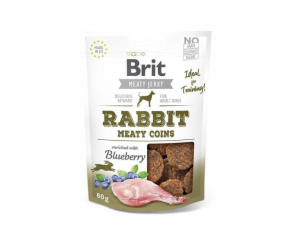 Brit Jerky Rabbit Meaty Coins lahodné 80g