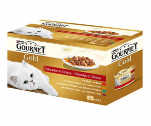 KONZERVOVANÉ EDALY PRO KOČKY "GURMET GOLD" 4 x 85 g