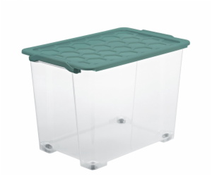 Úložný box s kolečky Rotho, 65 l, 583 x 392 x 410 mm