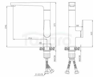 Invena Midnight BZ-35-014-V, Kuchyňská baterie