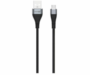 Kabel STANDART USB TypeA M, MicroUSB M 1,2m šedý GT-RH014