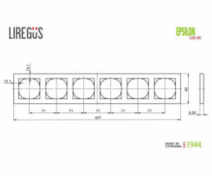 Šestimístná židle LIREGUS EPSILON, barva bílá